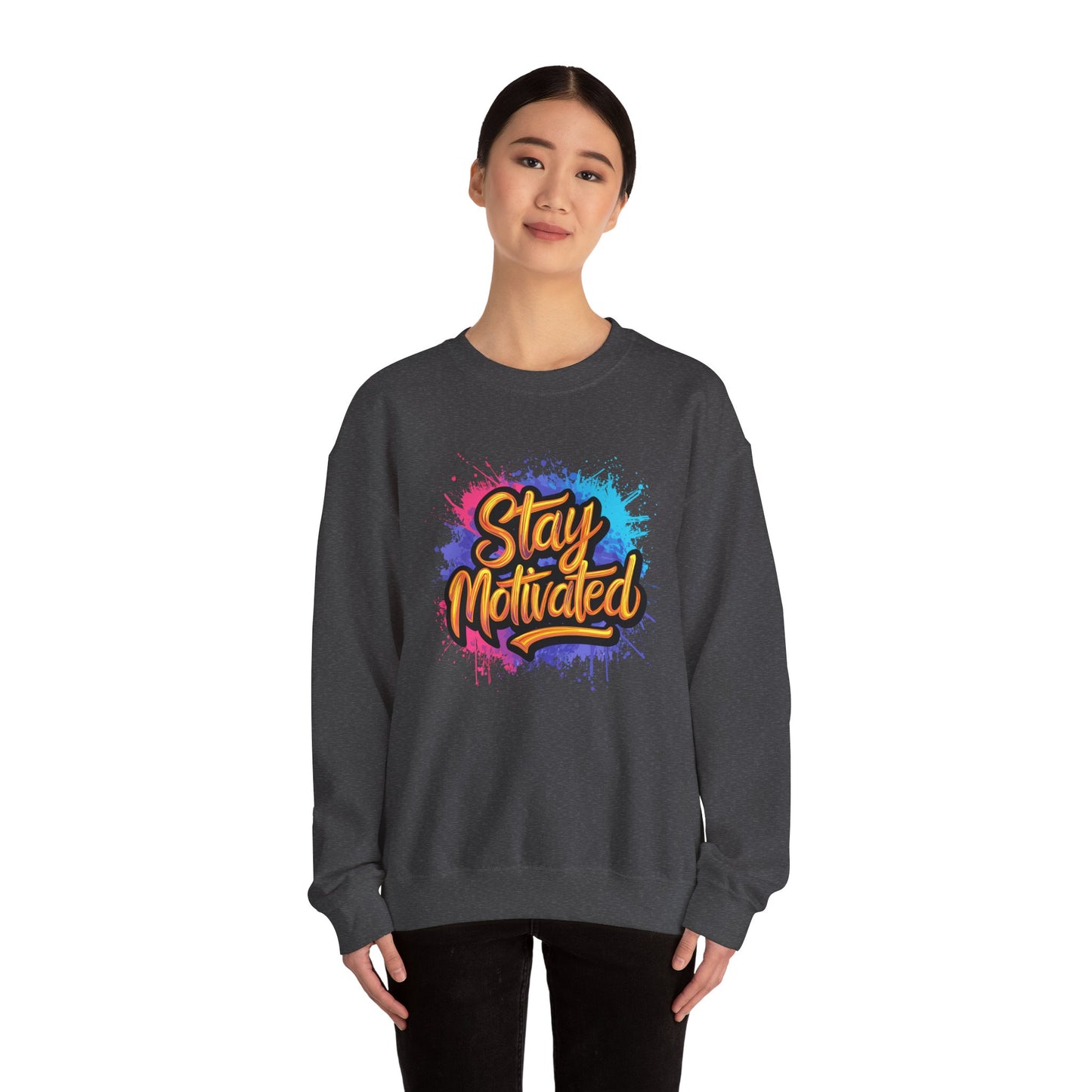 Stay Motivated Unisex Heavy Blend™ Crewneck Sweatshirt