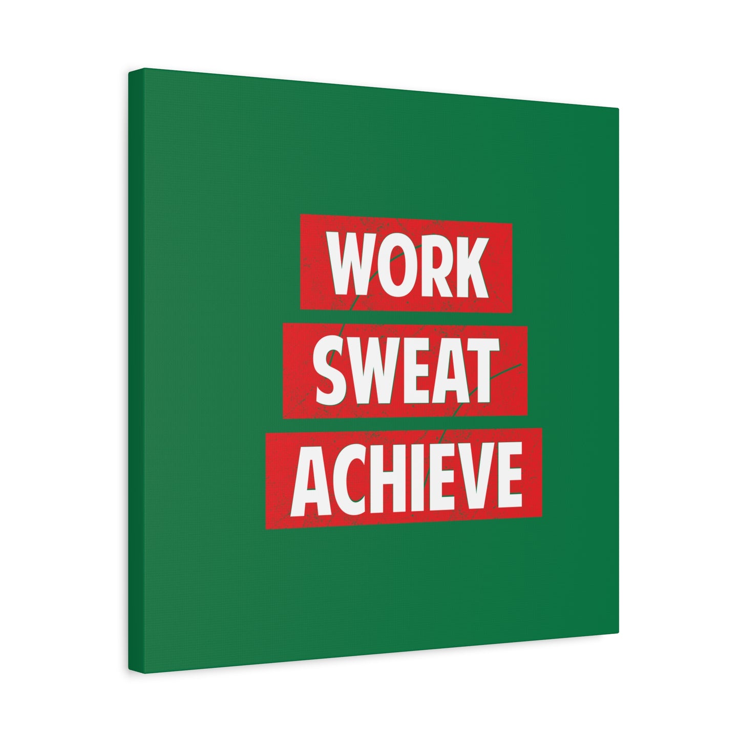 Work Sweat Achieve Matte Canvas, Stretched, 1.25"