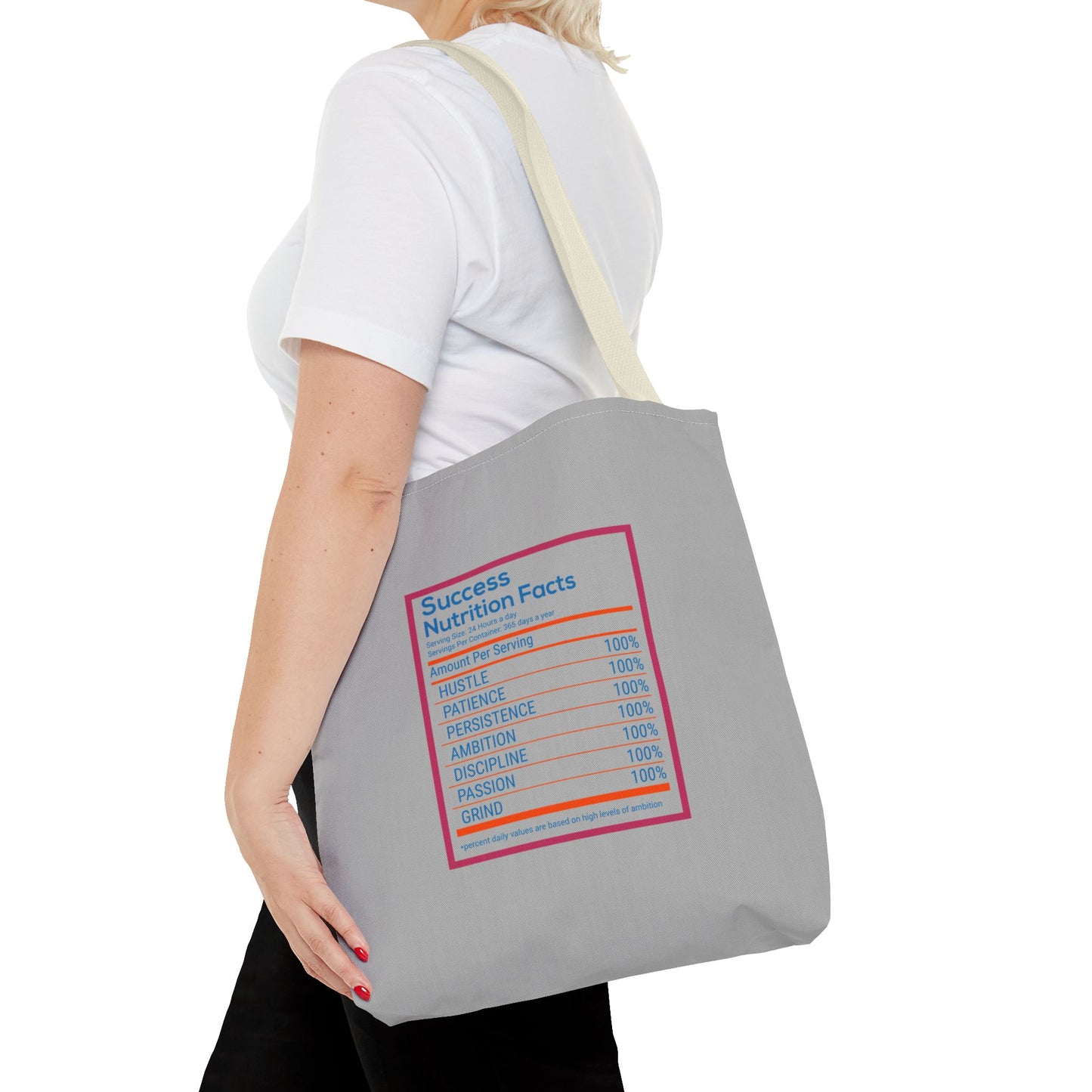 Success Nutrition Facts Tote Bag (AOP)