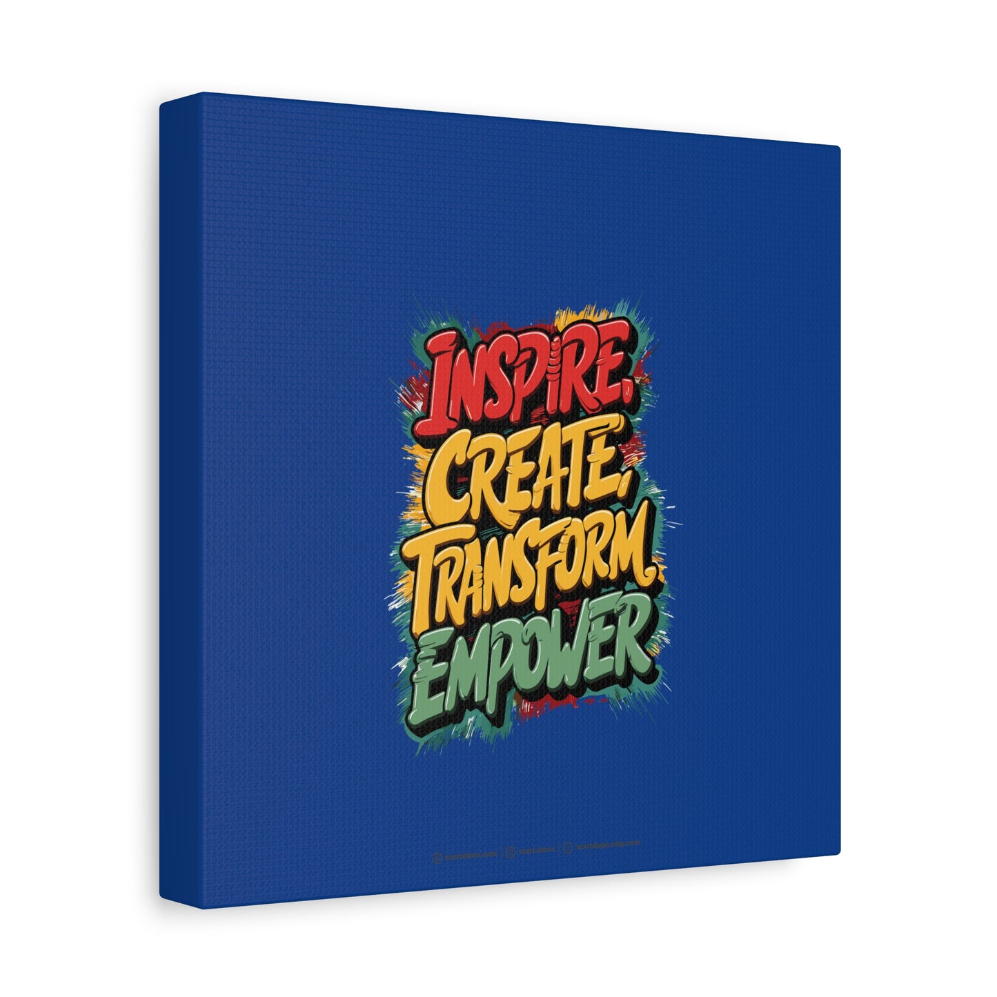 Inspire Create Transform Empower Matte Canvas, Stretched, 1.25"