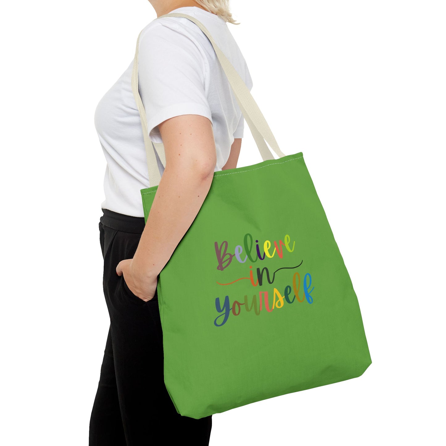 Believe In Your Self Tote Bag (AOP)