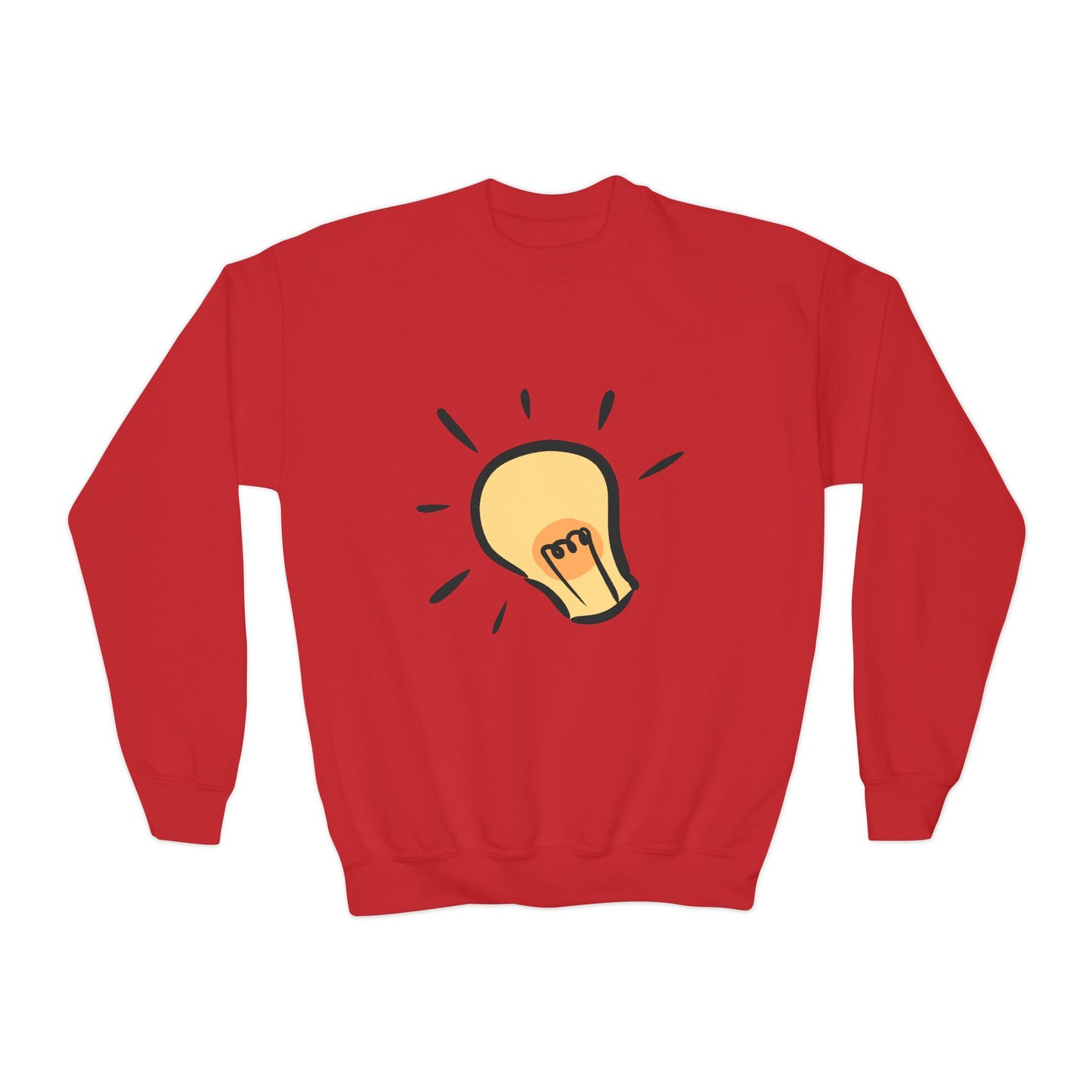 Inspire Idea Bulb Youth Crewneck Sweatshirt