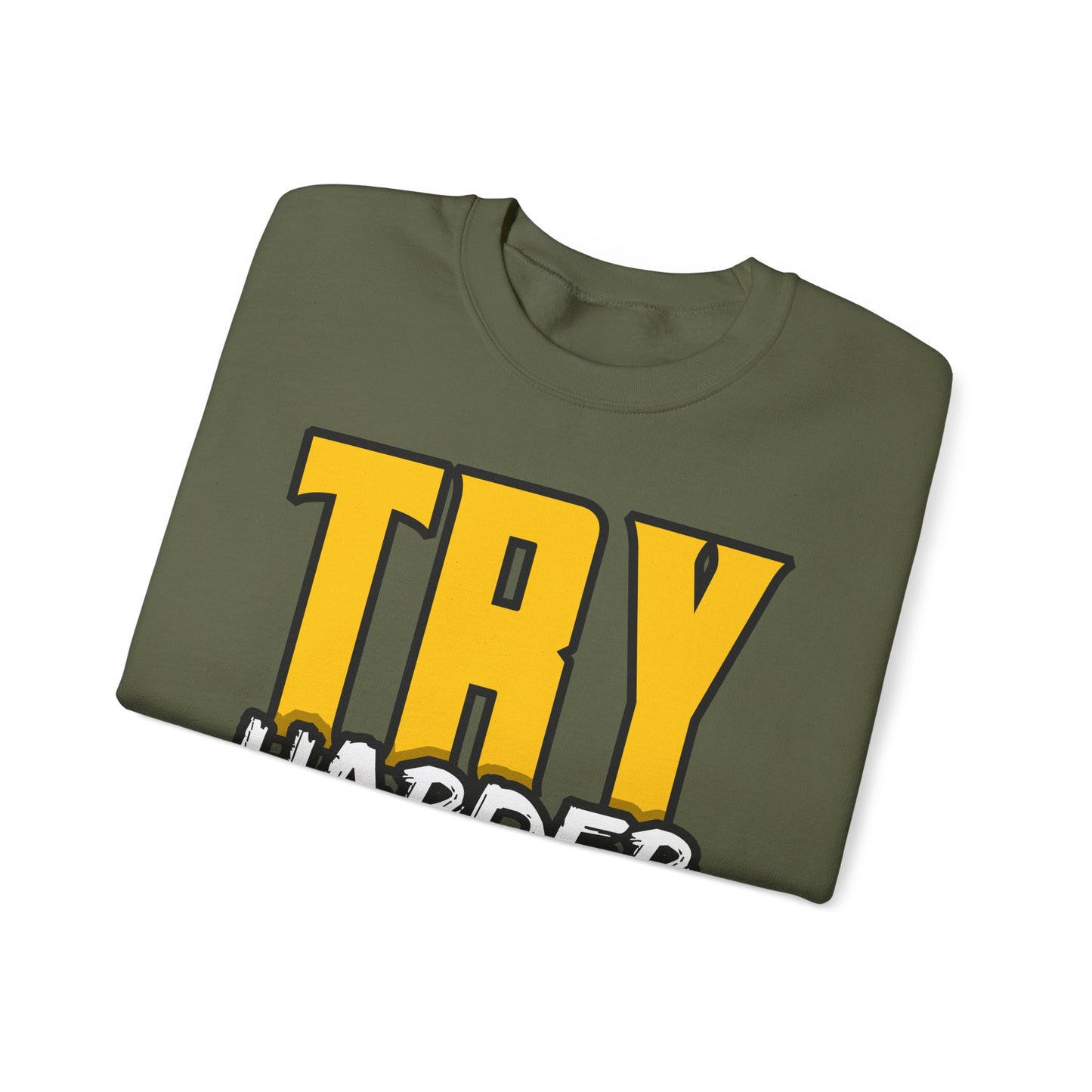 Try Harder Today Unisex Heavy Blend™ Crewneck Sweatshirt
