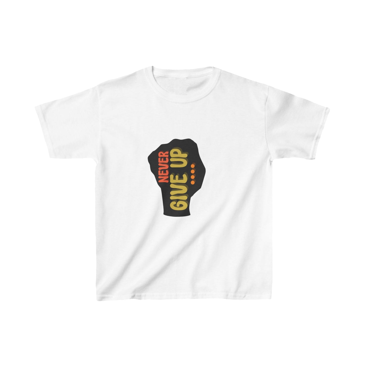 Never Give Up Kids Heavy Cotton™ Tee