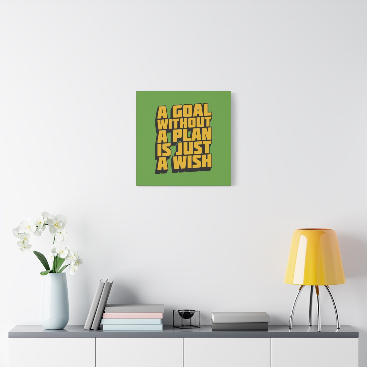 A Goal Without A Plan Is Just A Wish Matte Canvas, Stretched, 1.25"