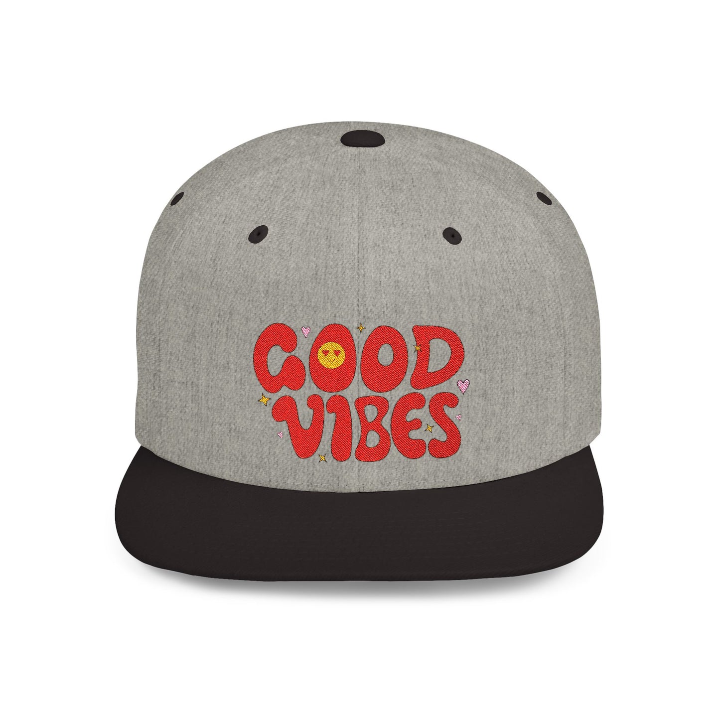 Good Vibes Flat Bill Snapback