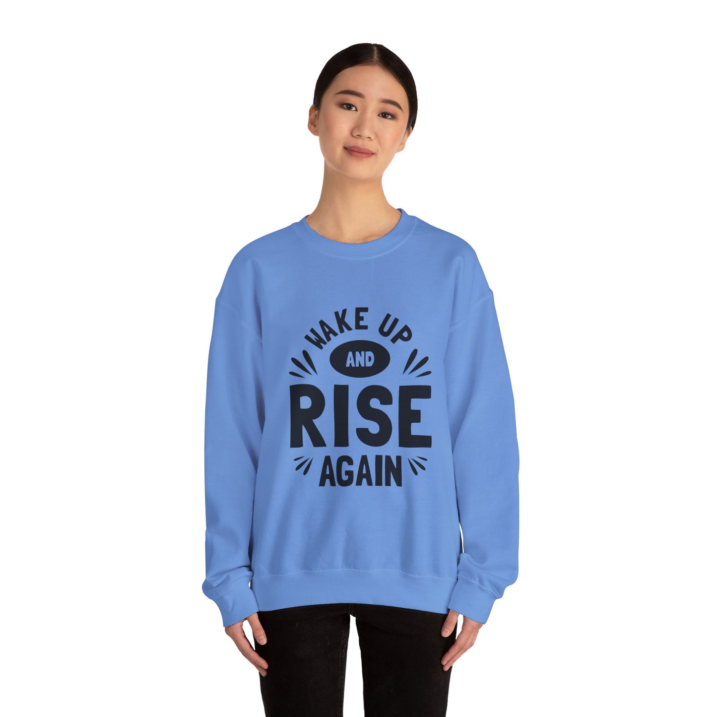 Wake Up And Rise Again Unisex Heavy Blend™ Crewneck Sweatshirt
