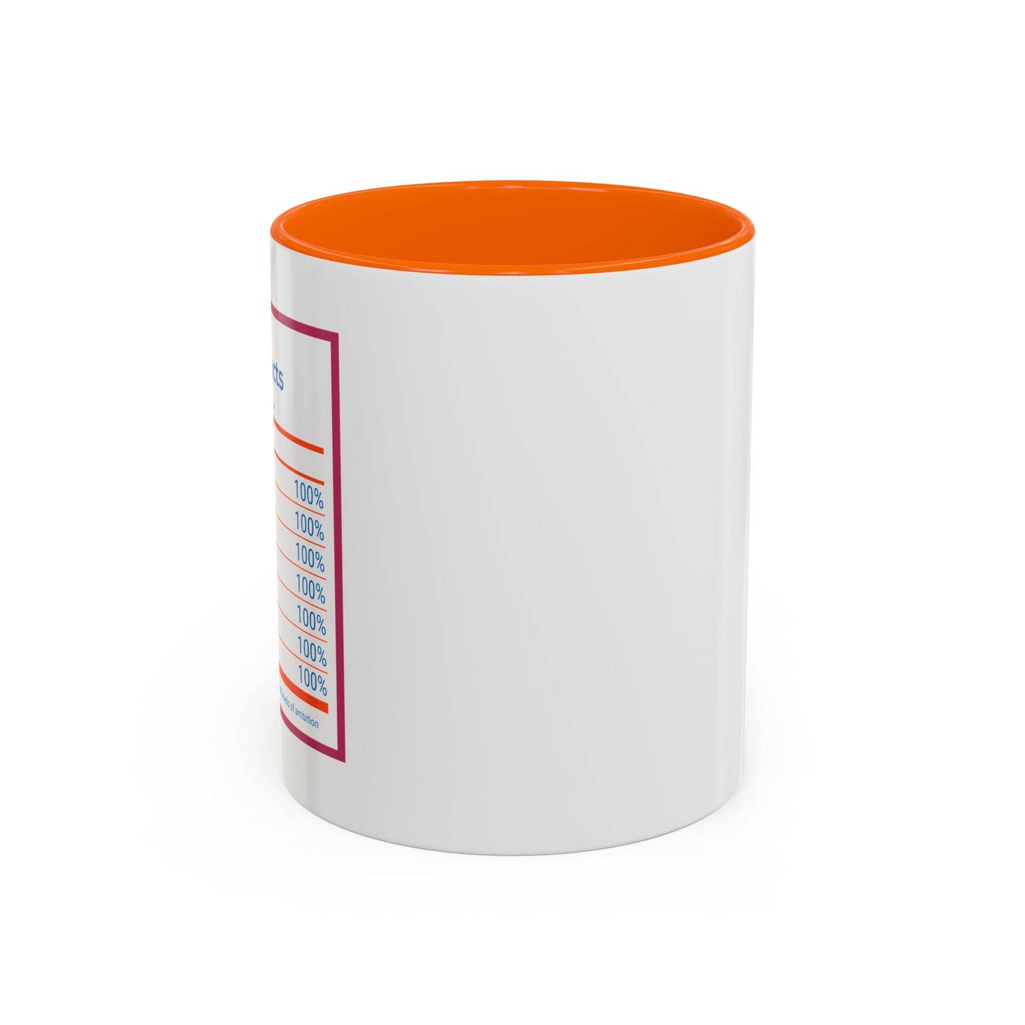 Success Nutrition Facts Accent Coffee Mug (11, 15oz)