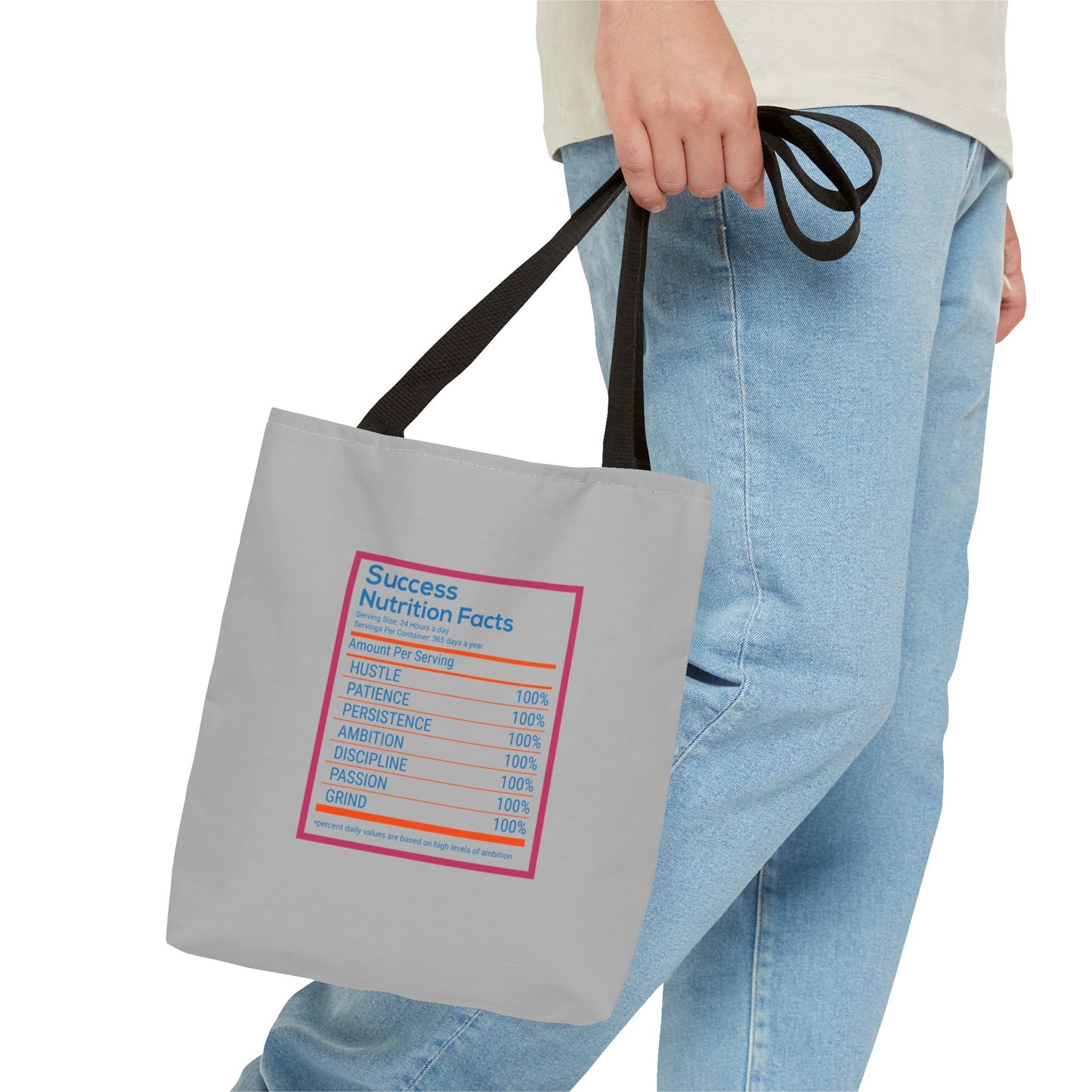 Success Nutrition Facts Tote Bag (AOP)