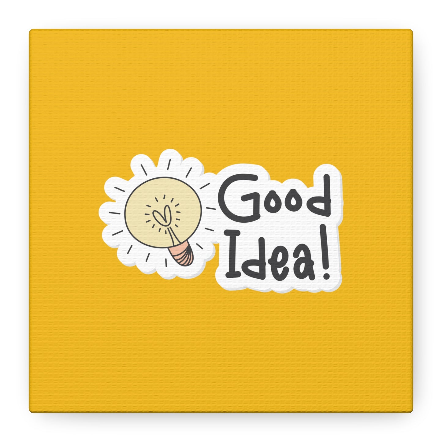 Good Idea Matte Canvas, Stretched, 1.25"