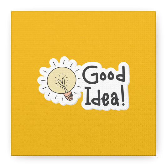Good Idea Matte Canvas, Stretched, 1.25"