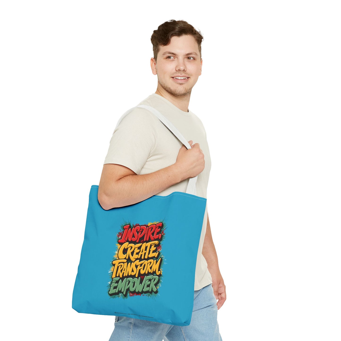 Inspire Create Transform Empower Tote Bag (AOP)