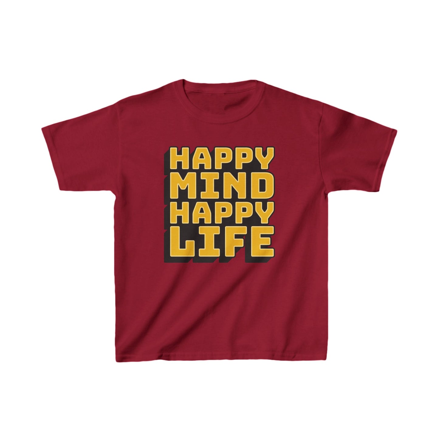 Happy Mind Happy Life Kids Heavy Cotton™ Tee