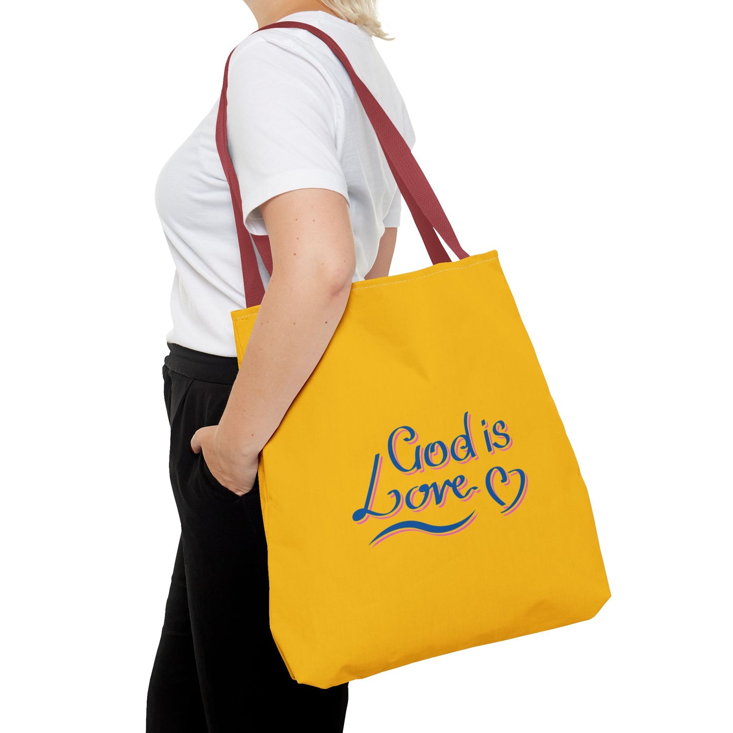 God Is Love Tote Bag (AOP)