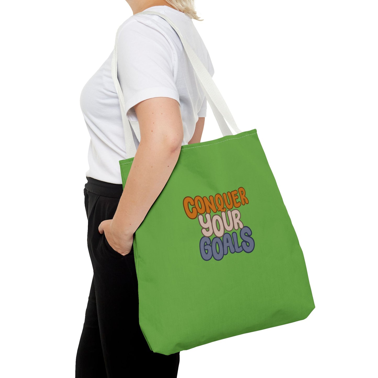 Conquer Your Goals Tote Bag (AOP)