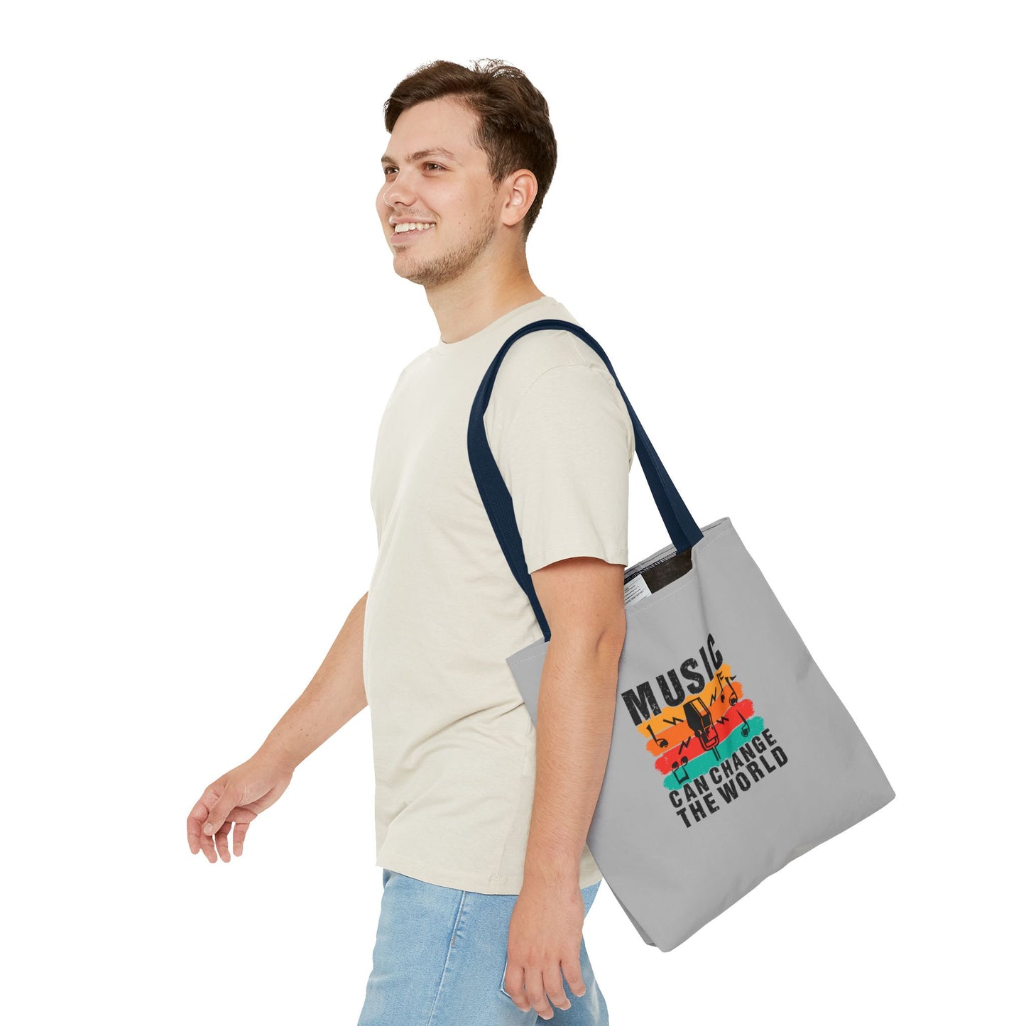 Music Can Change The World Tote Bag (AOP)