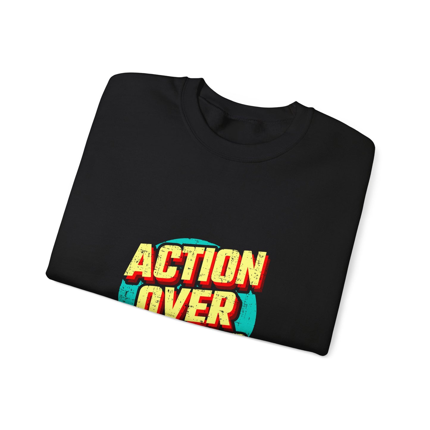 Action Over Words Unisex Heavy Blend™ Crewneck Sweatshirt