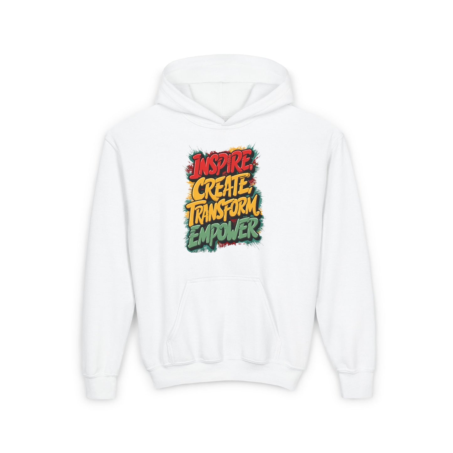 Inspire Create Transform Empower Youth Heavy Blend Hooded Sweatshirt
