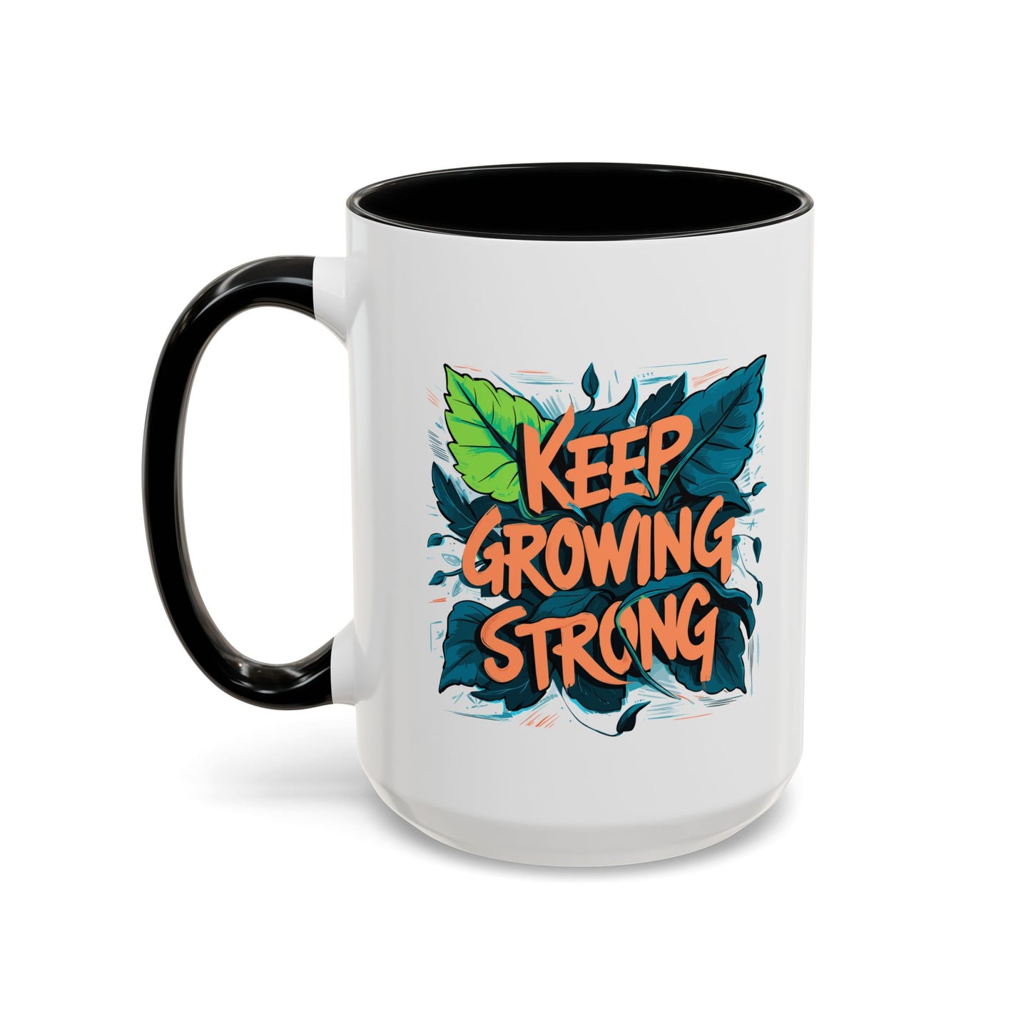 Keep Growing Strong Accent Coffee Mug (11, 15oz)