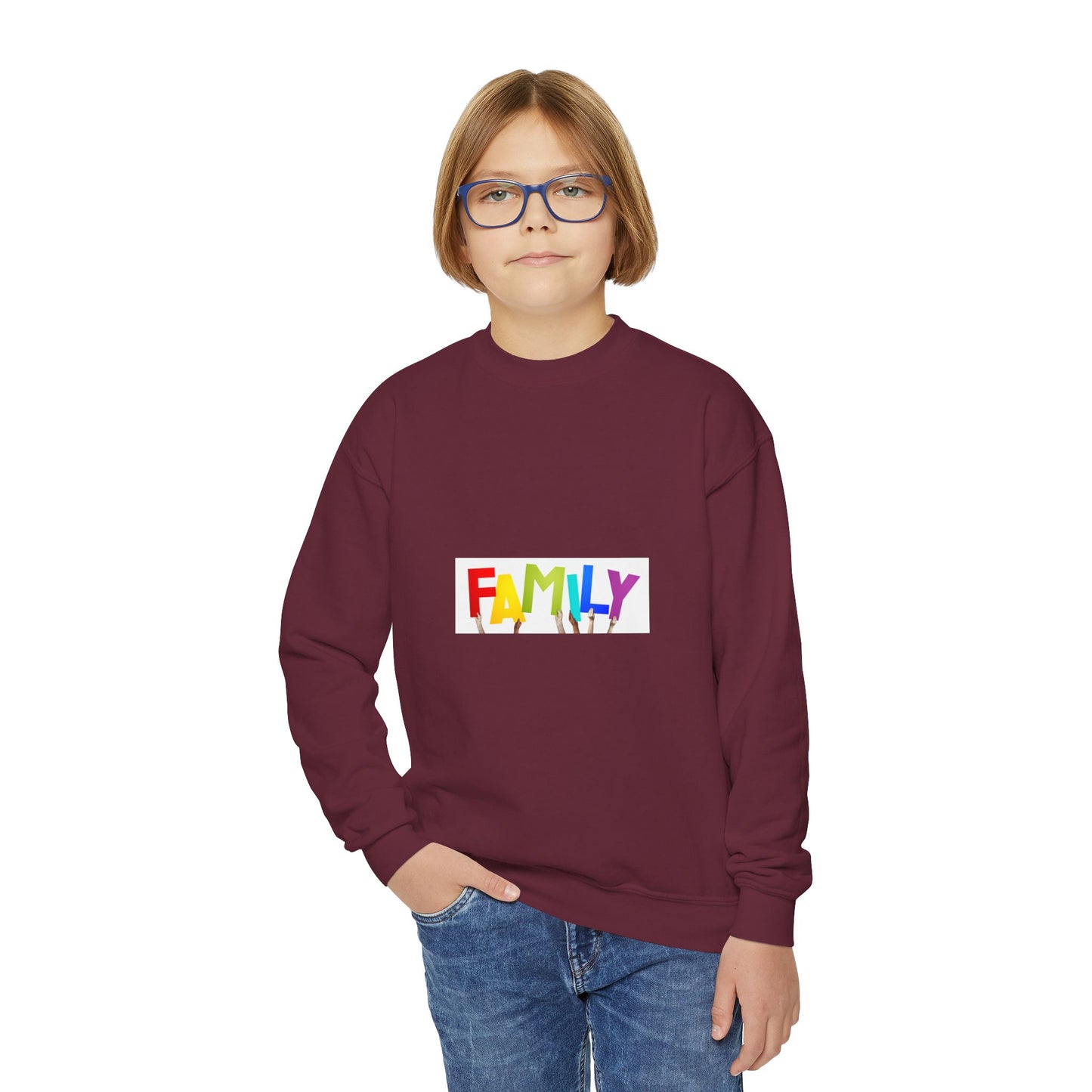 Family Youth Crewneck Sweatshirt