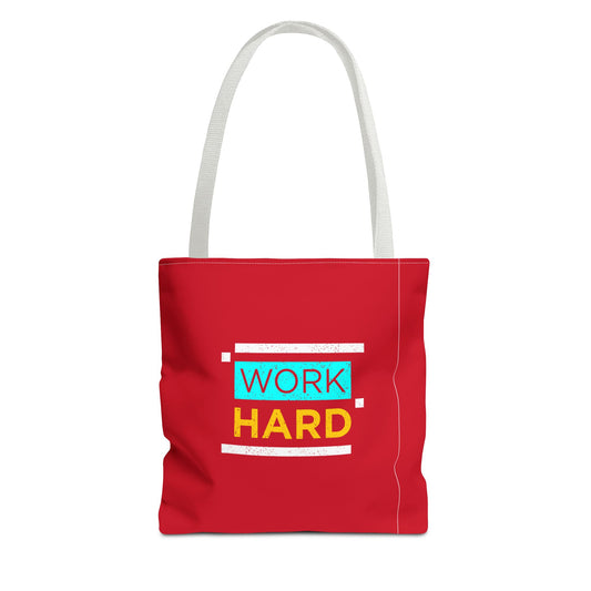 Work Hard Tote Bag (AOP)
