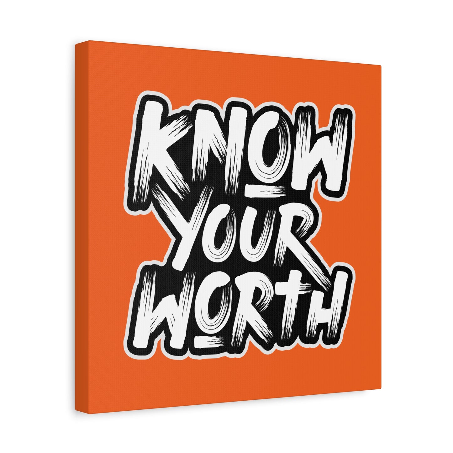 Know Your Worth Matte Canvas, Stretched, 1.25"