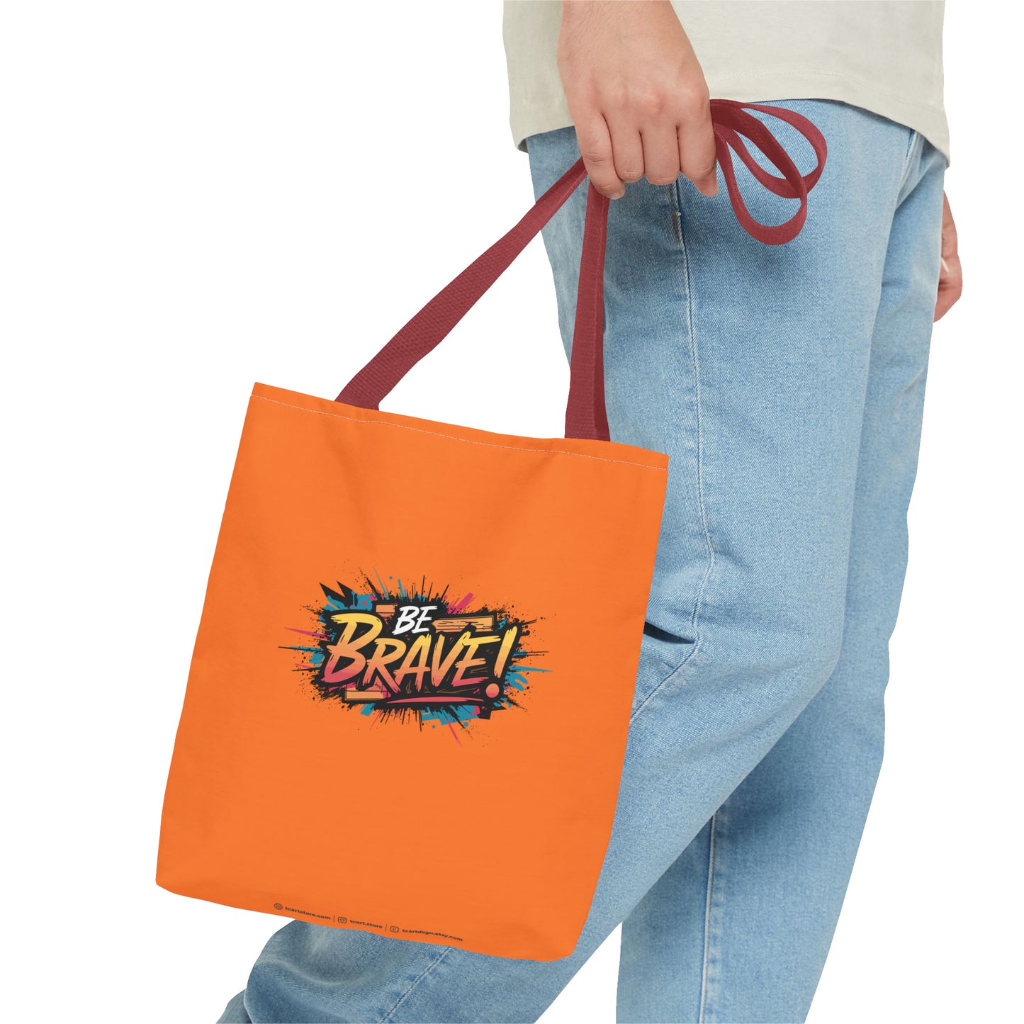 Be Brave! Tote Bag (AOP)