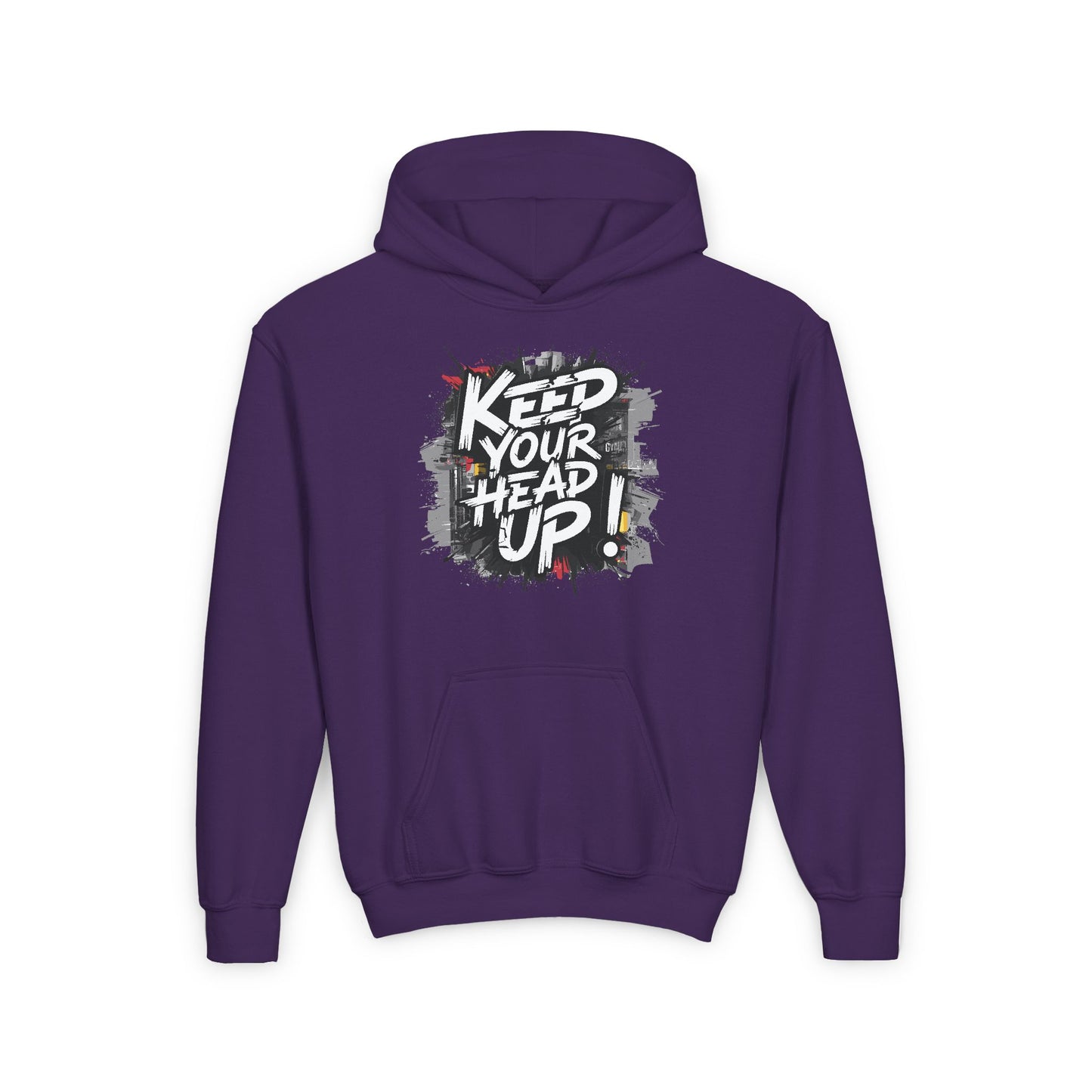 Keep Your Head Up! Youth Heavy Blend Hooded Sweatshirt