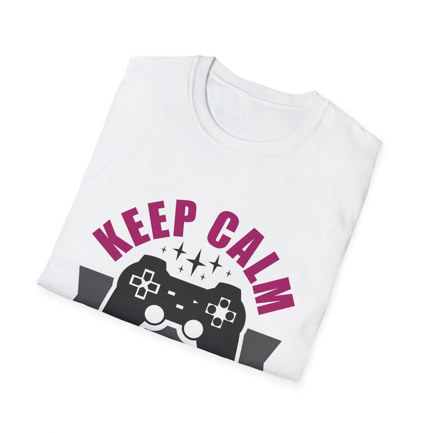 Keep Calm And Game On Unisex Softstyle T-Shirt