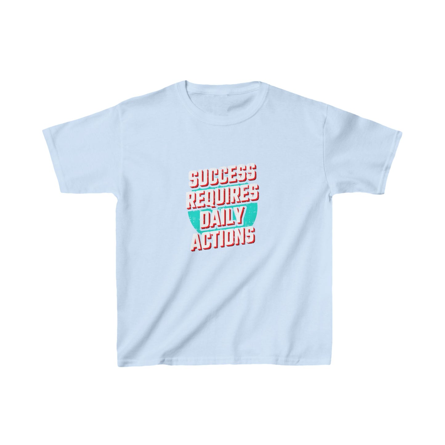 Success Requires Daily Actions Kids Heavy Cotton™ Tee