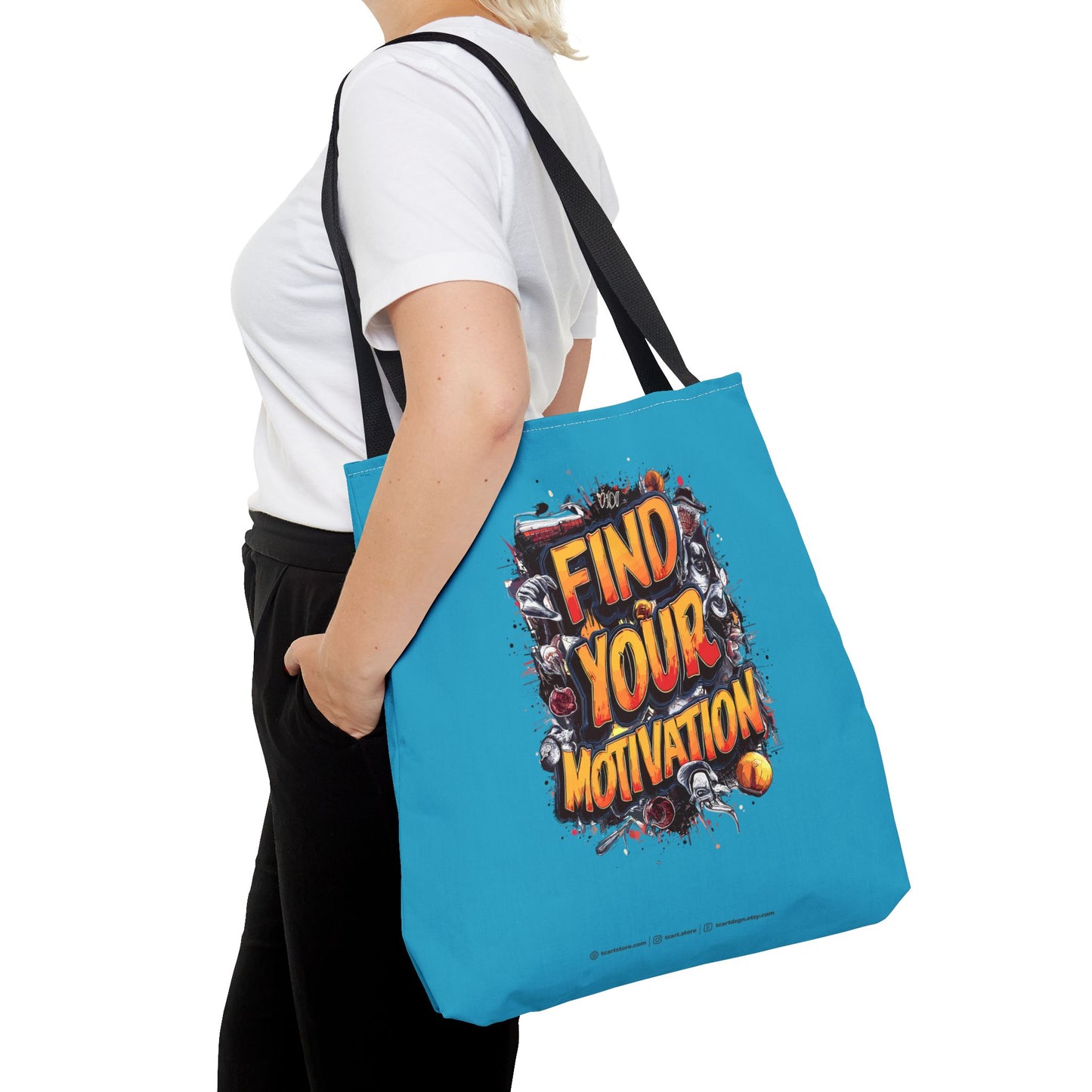 Find Your Motivation Tote Bag (AOP)