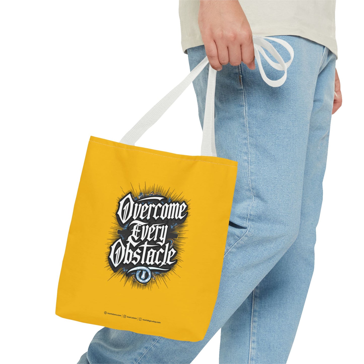 Overcome Every Obstacle Tote Bag (AOP)