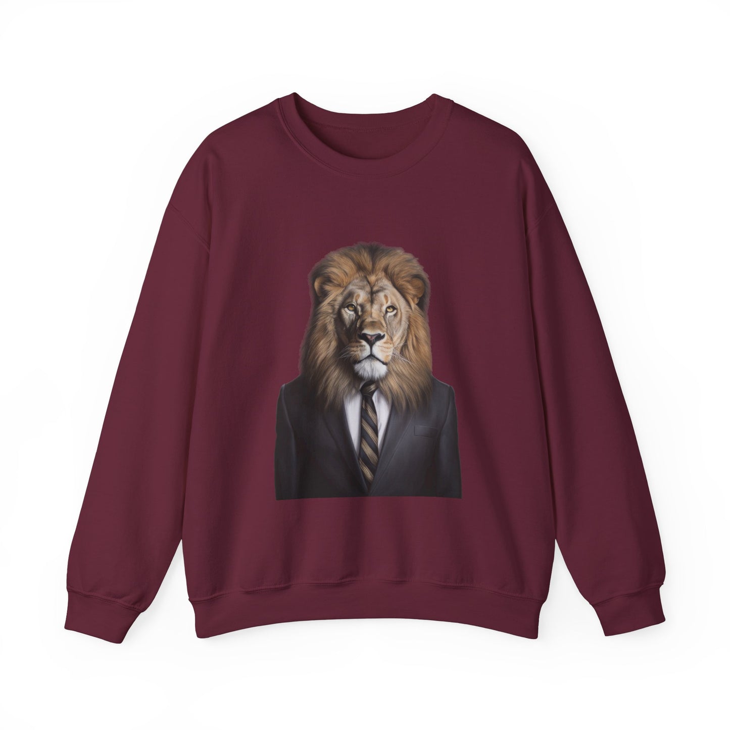 Lion Business Person Unisex Heavy Blend™ Crewneck Sweatshirt