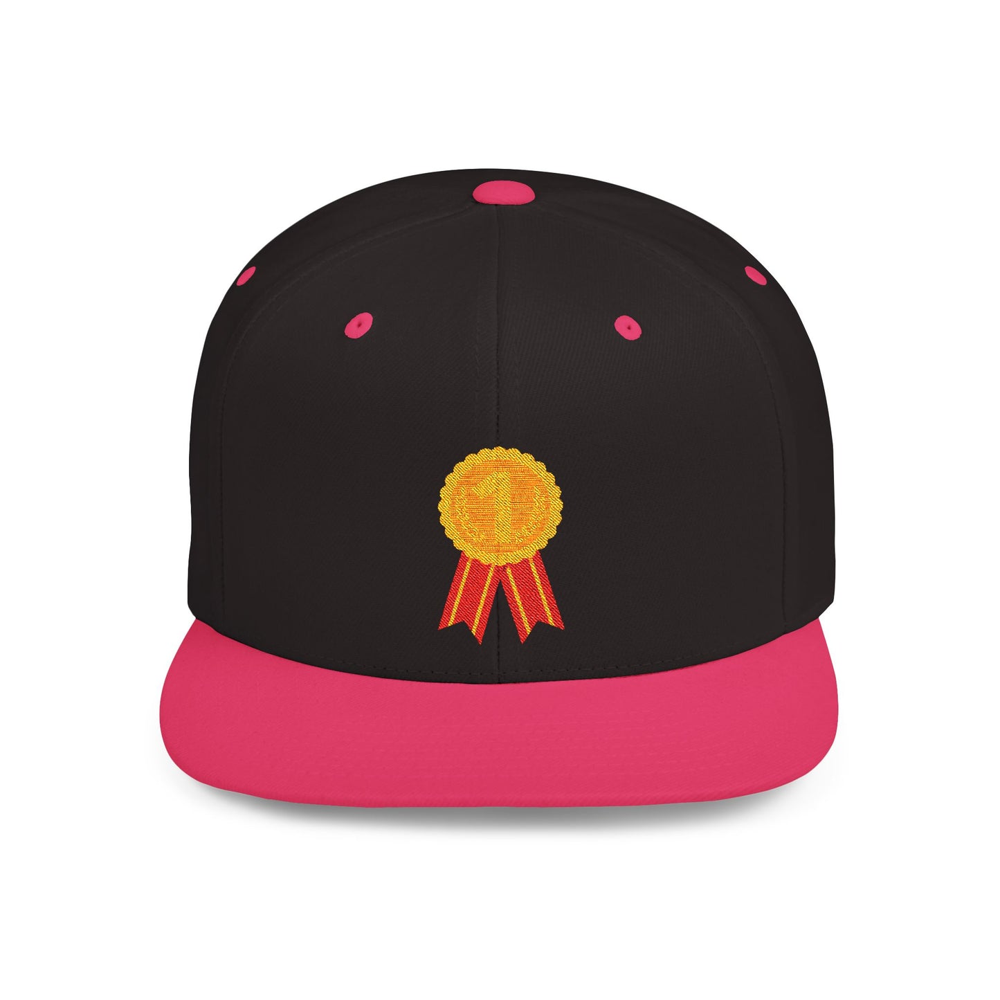 Gold Medal Symbol Flat Bill Snapback