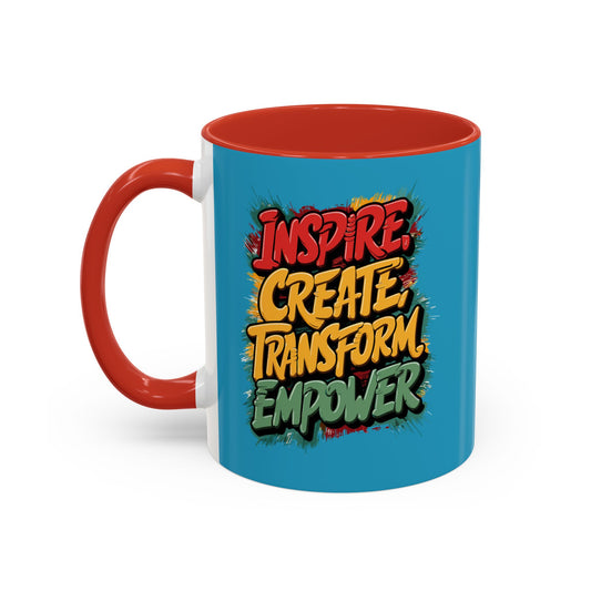 Inspire Create Transform Empower Accent Coffee Mug (11, 15oz)