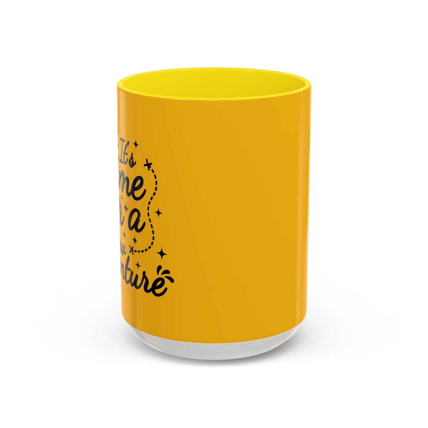 It's Time For A New Adventure Accent Coffee Mug (11, 15oz)