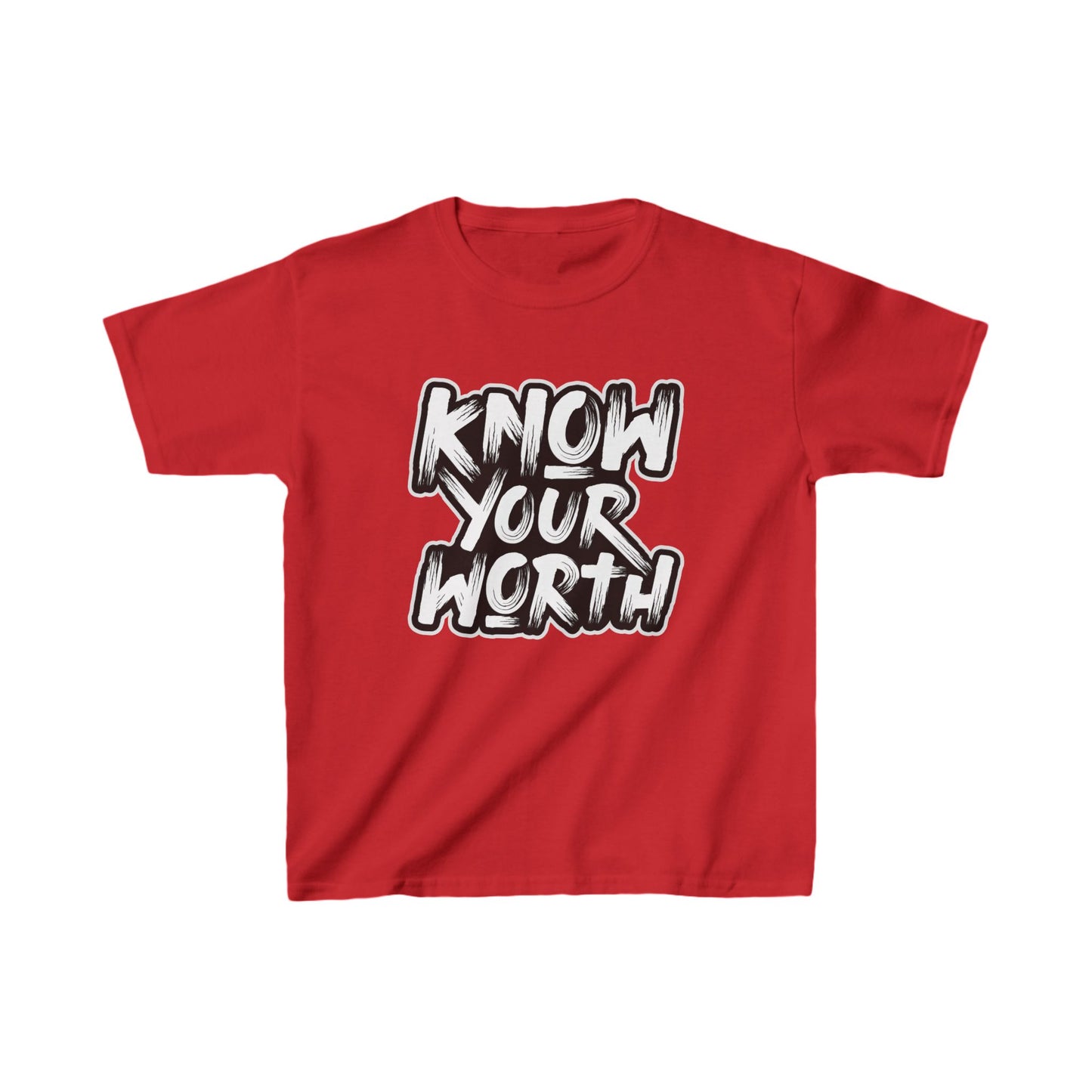 Know Your Worth Kids Heavy Cotton™ Tee