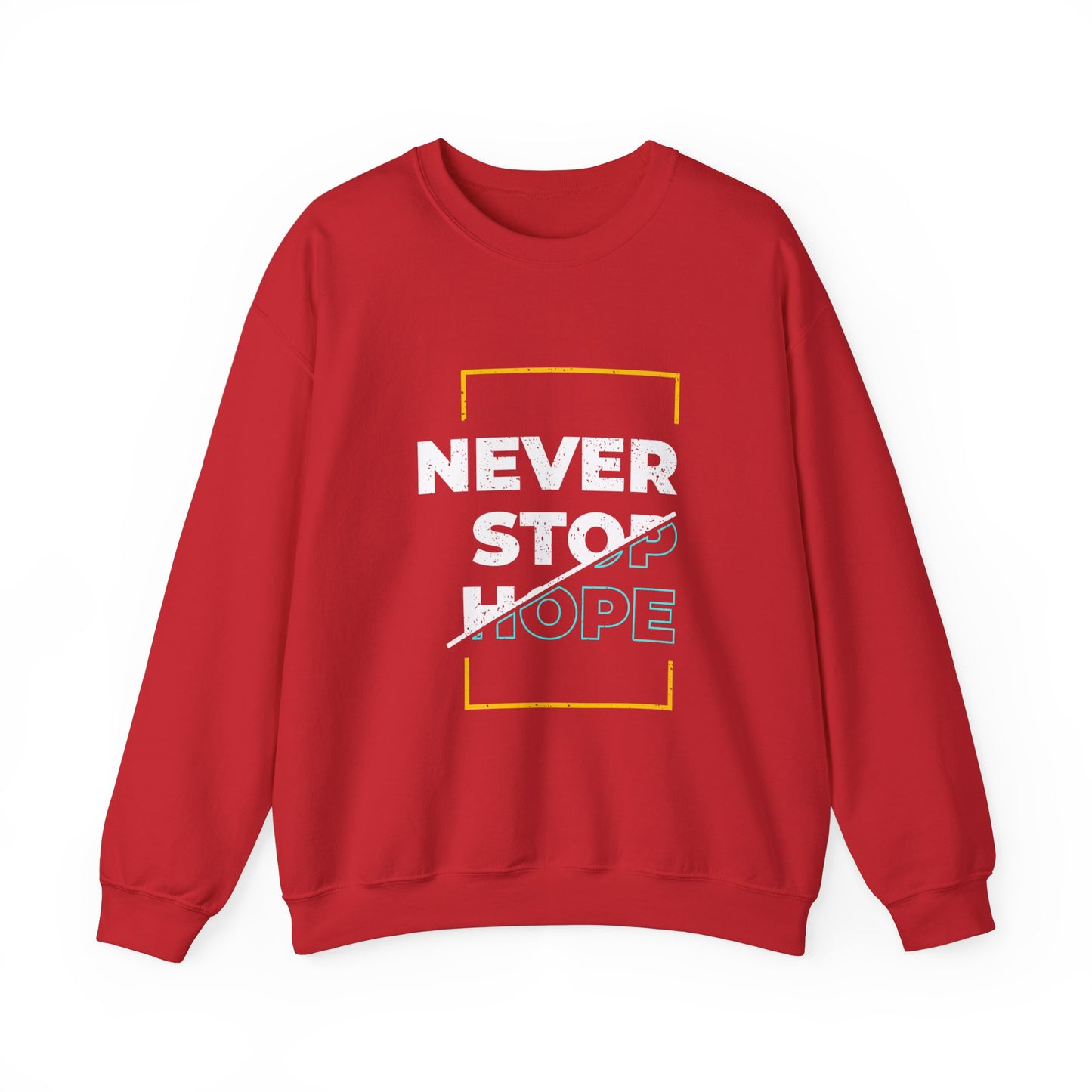 Never Stop Hope Unisex Heavy Blend™ Crewneck Sweatshirt