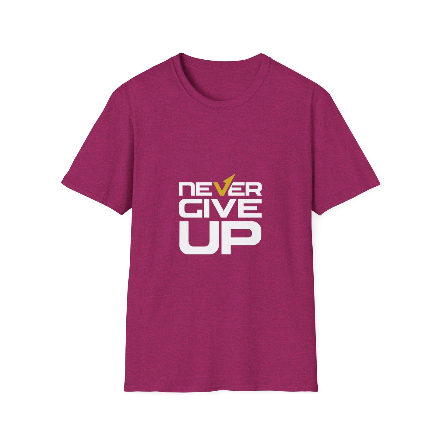 Never Give Up Unisex Softstyle T-Shirt