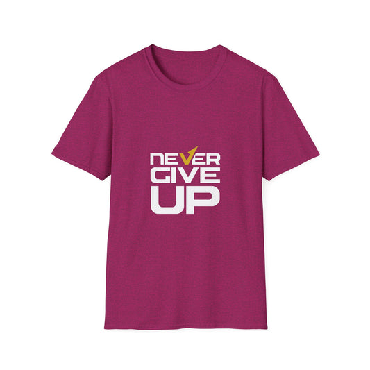 Never Give Up Unisex Softstyle T-Shirt