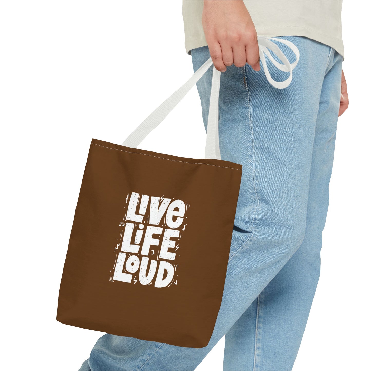 Live Life Loud Tote Bag (AOP)