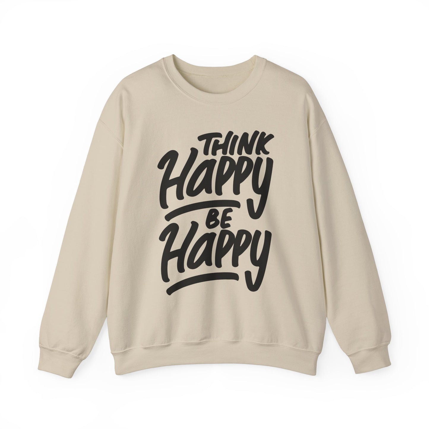 Think Happy Be Happy Unisex Heavy Blend™ Crewneck Sweatshirt