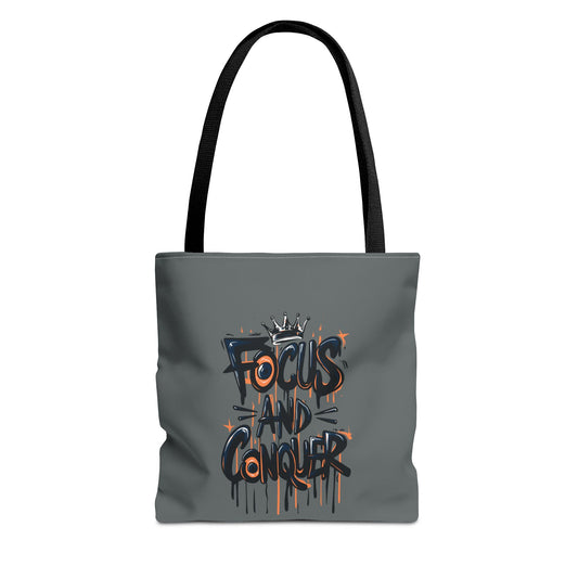 Focus And Conquer Tote Bag (AOP)