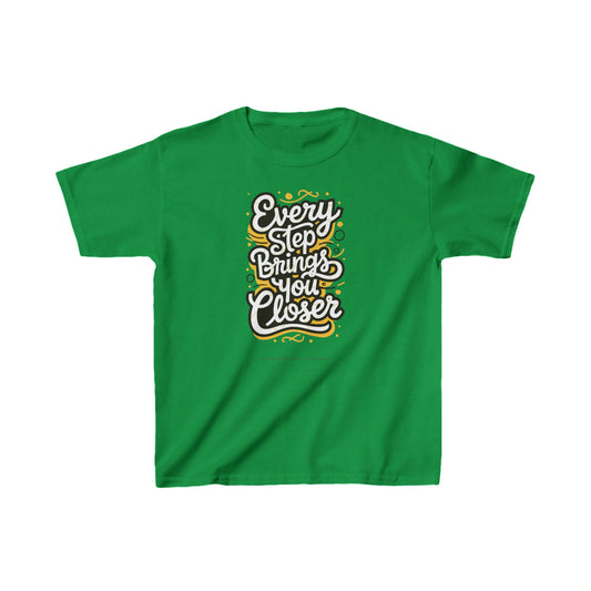 Every Step Brings You Closer Kids Heavy Cotton™ Tee