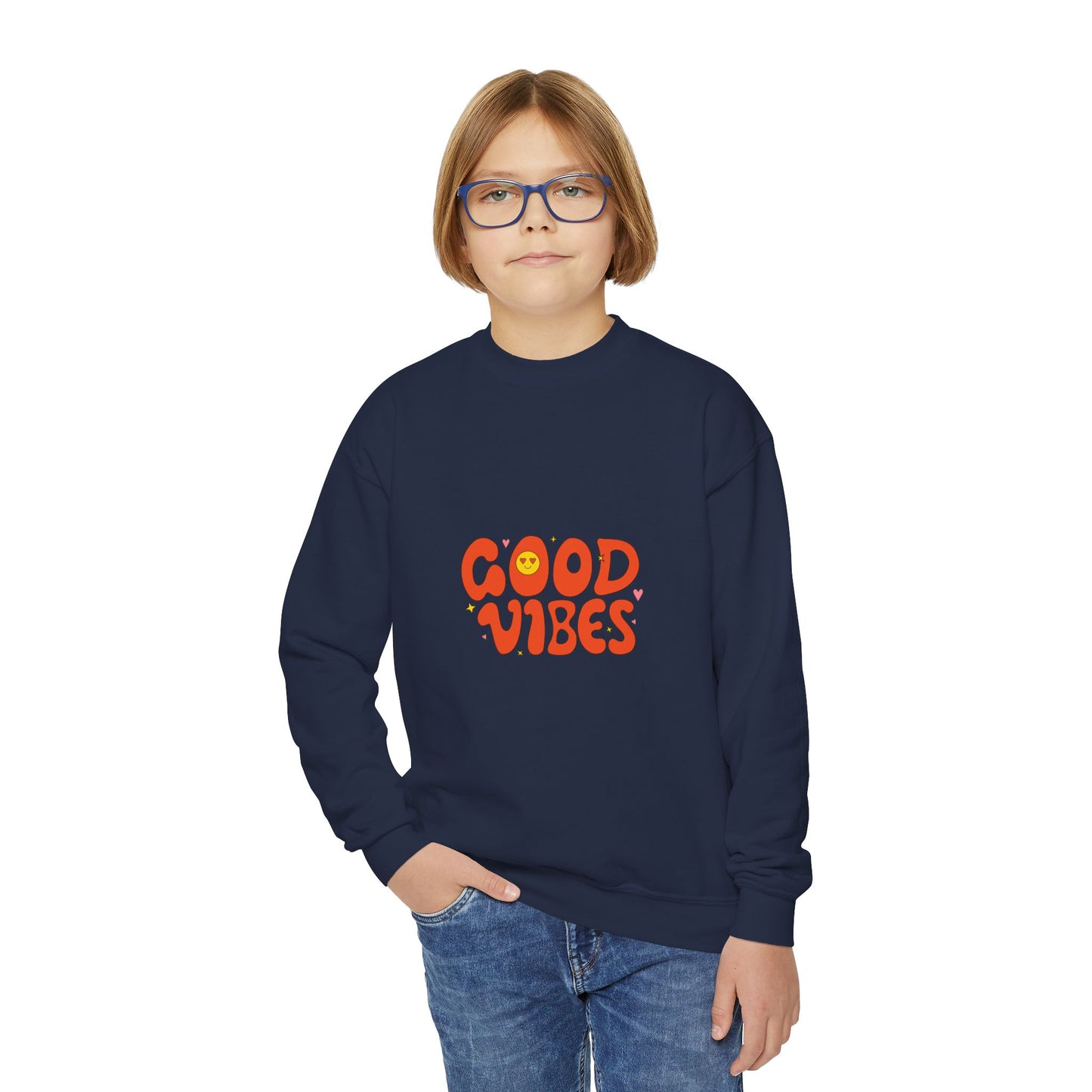 Good Vibes Youth Crewneck Sweatshirt