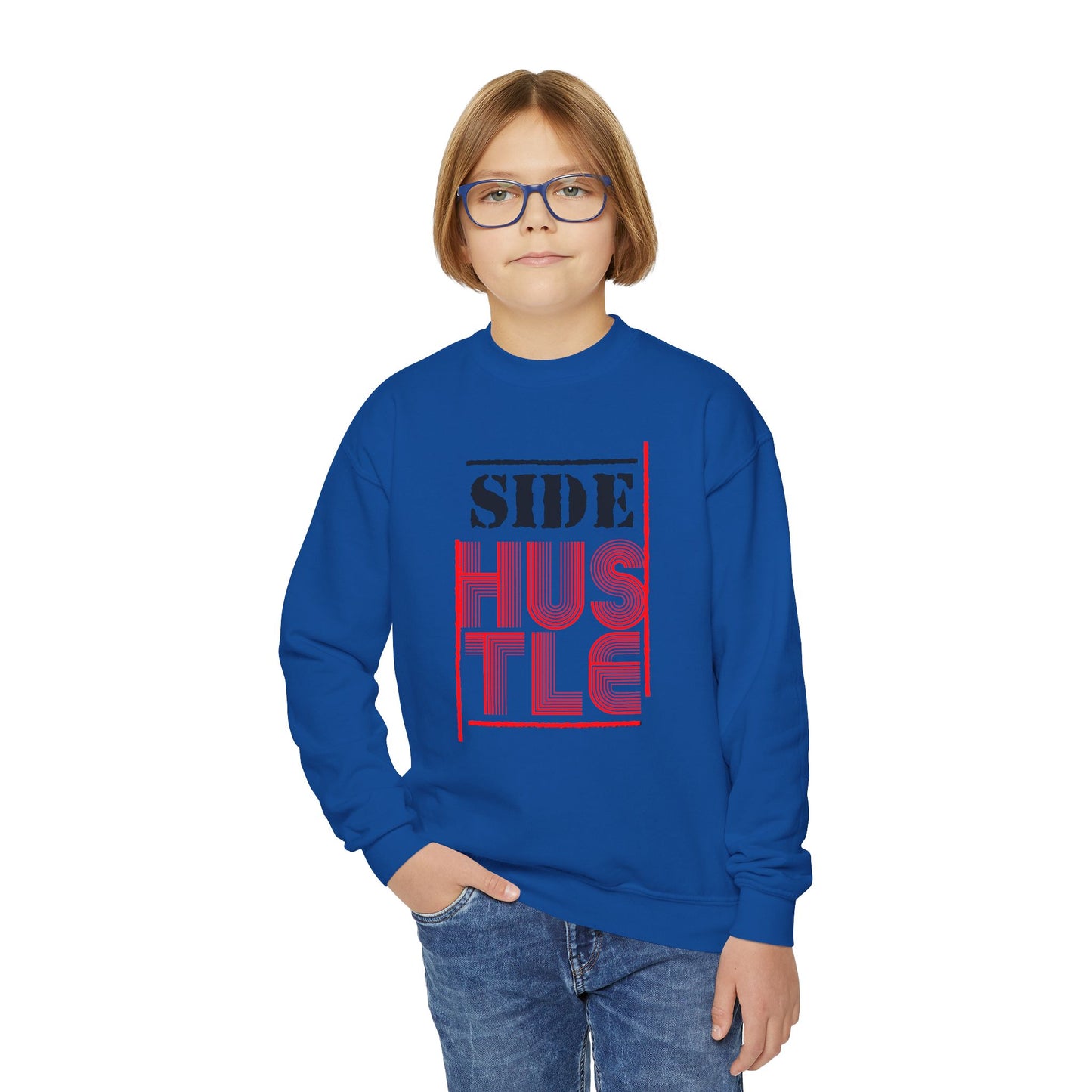 Side Hustle Youth Crewneck Sweatshirt