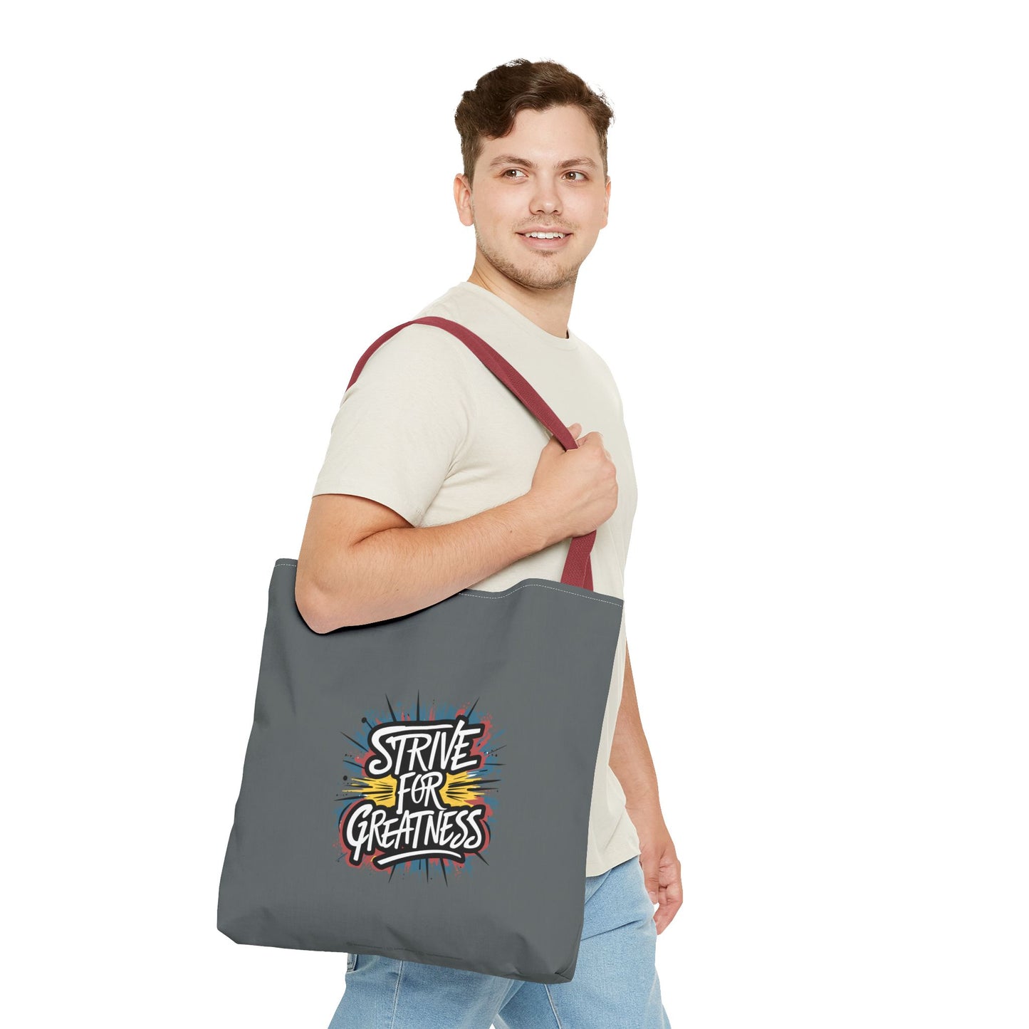 Strive For Greatness Tote Bag (AOP)