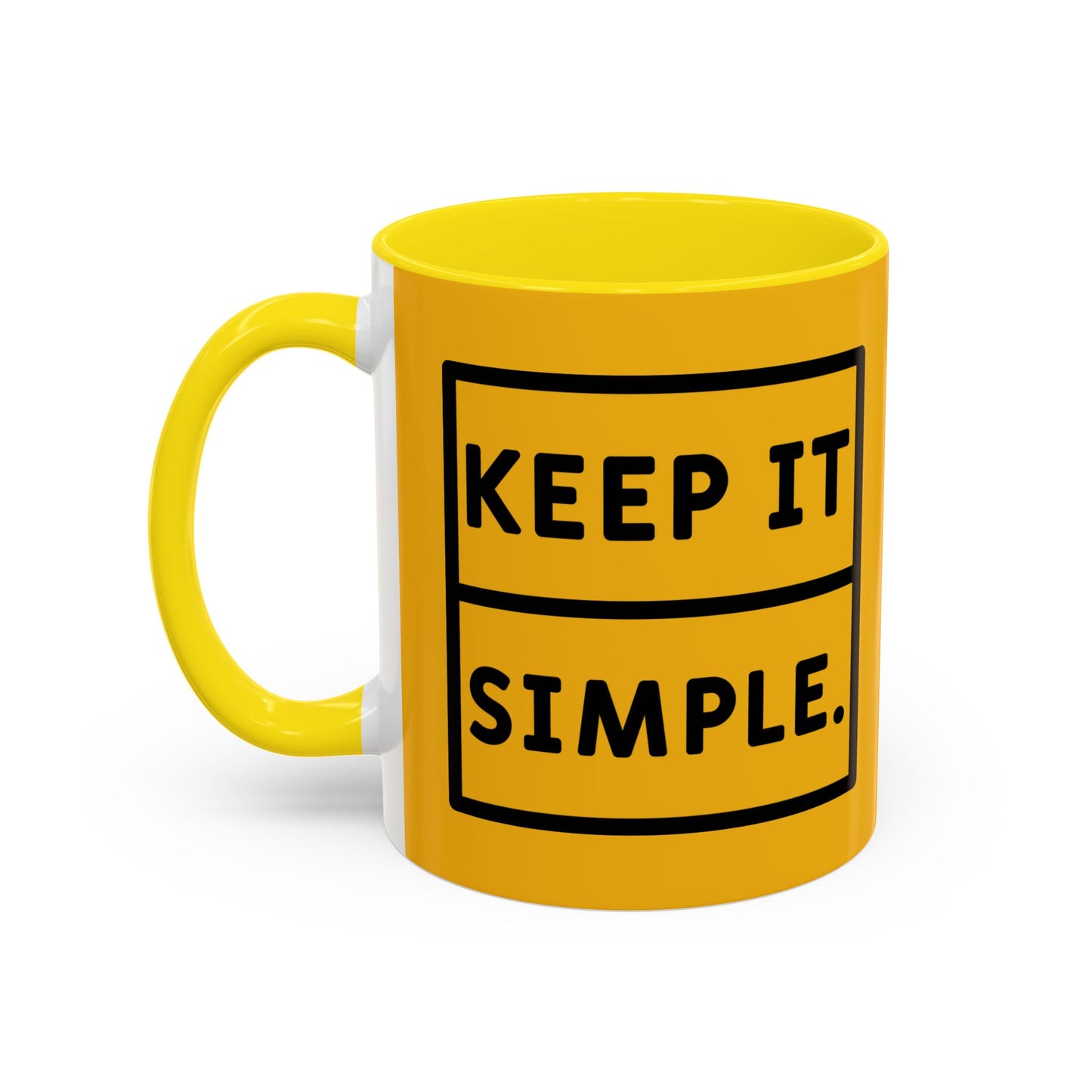 Keep It Simple Accent Coffee Mug (11, 15oz)