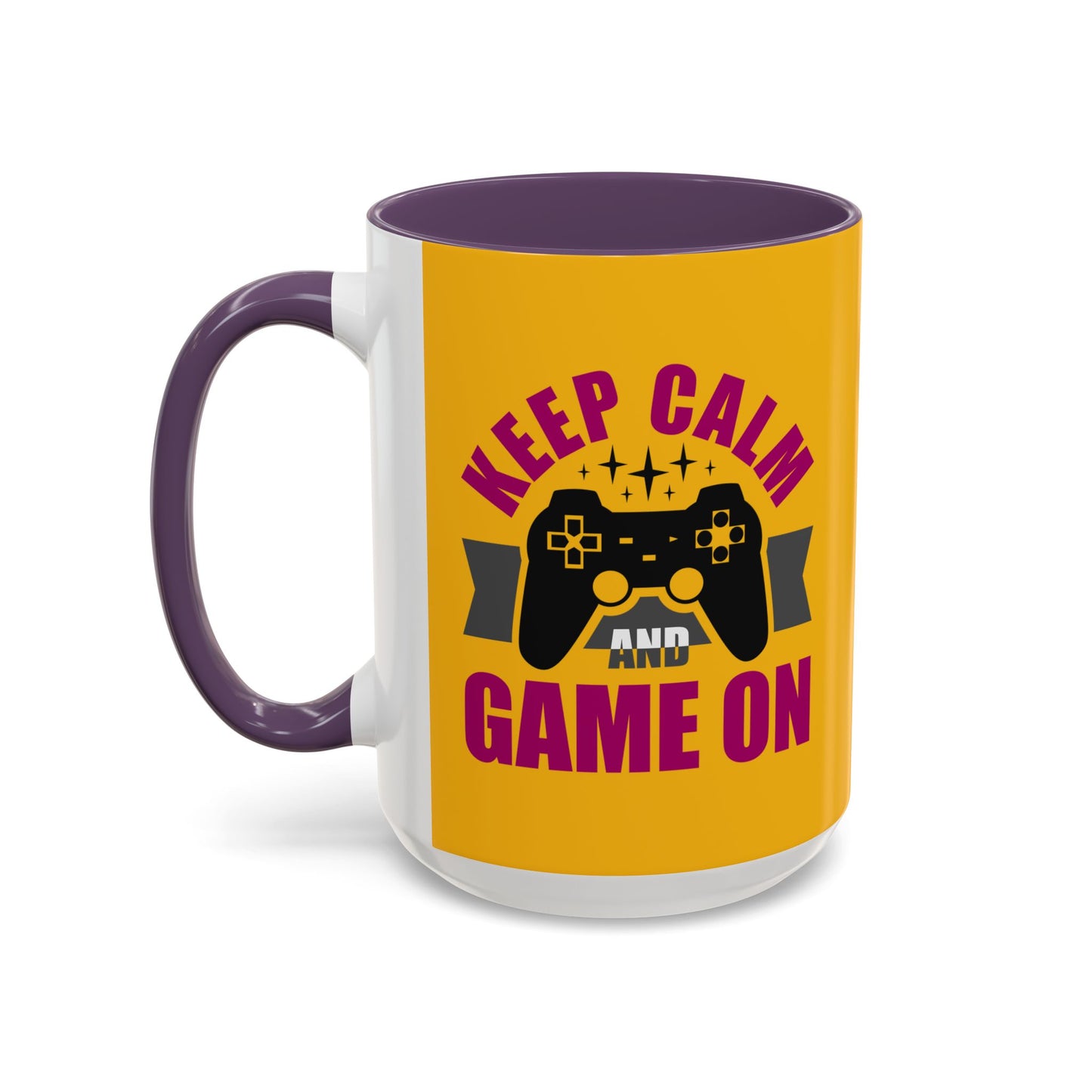 Keep Calm And Game On Accent Coffee Mug (11, 15oz)