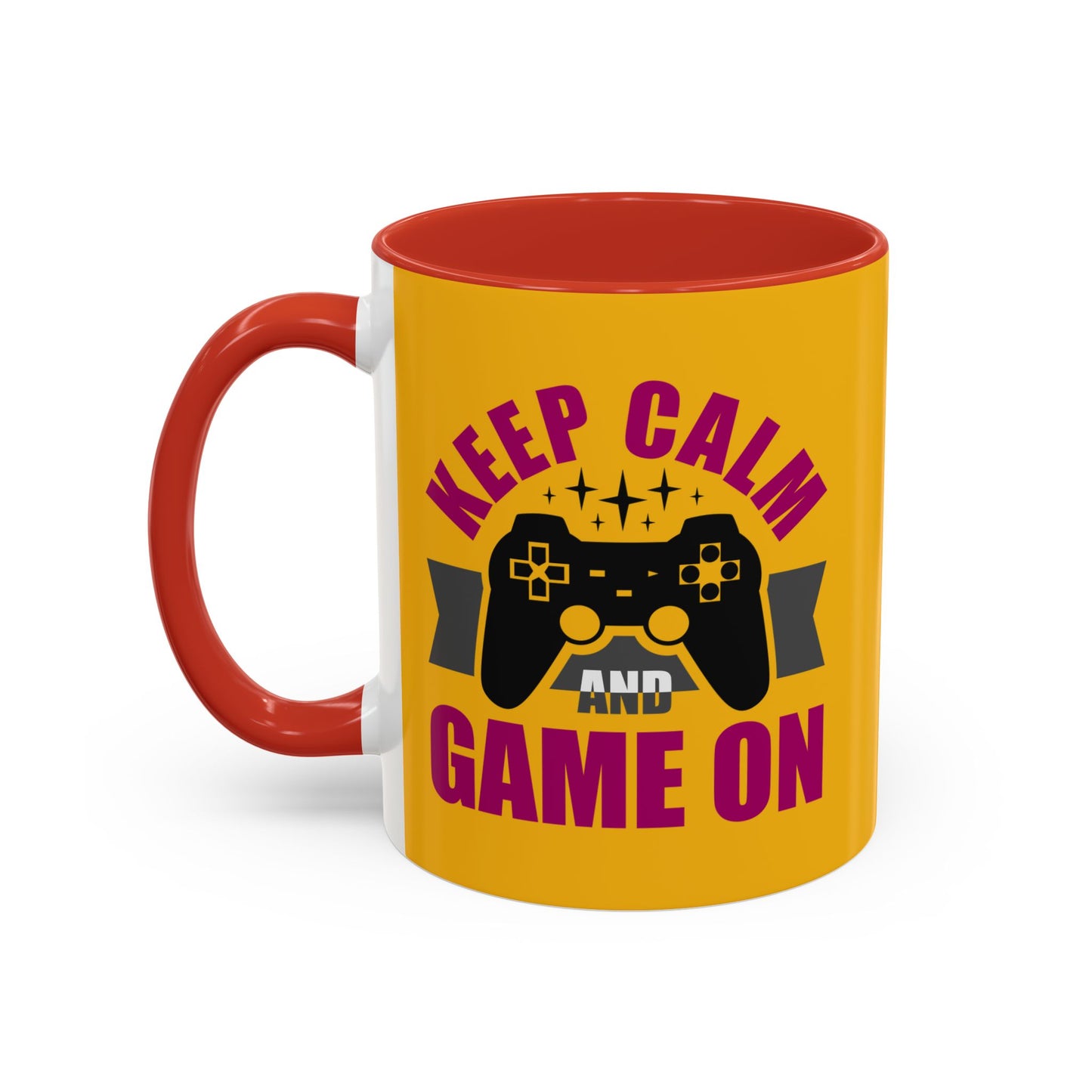 Keep Calm And Game On Accent Coffee Mug (11, 15oz)